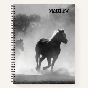 Horse Themed Notebook Personalised with Name