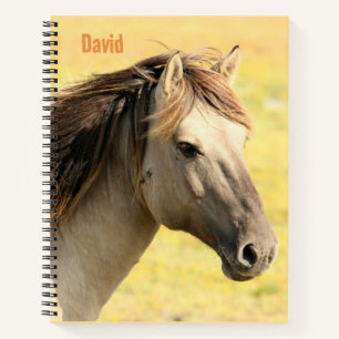 Horse Themed Notebook Personalized School