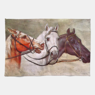 Horse themed tea towels