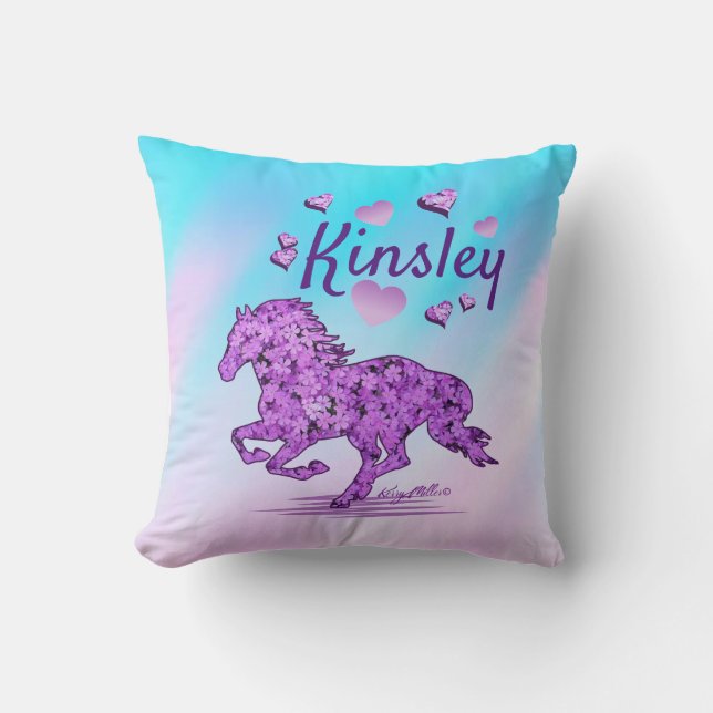 Horse Throw Pillow (Front)
