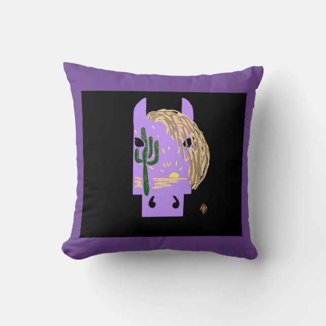 Horse Throw Pillow (Front)