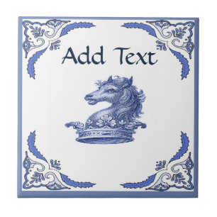 HORSE Tile, Dutch Look, Personalise Ceramic Tile