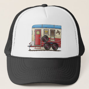 Horse Trailer Camper Trucker Hat
