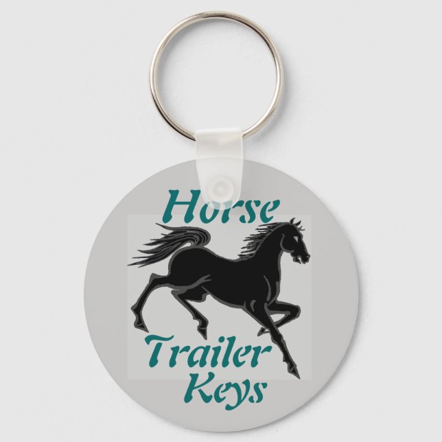 Horse Trailer Keys Key Ring (Front)