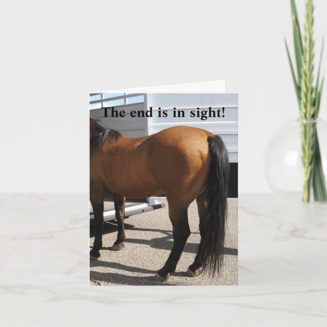 Horse Trailer - Western Change of Address Announcement (Front)