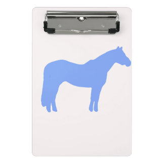 Horse Trainer Business Blue Simple and Modern Mini Clipboard
