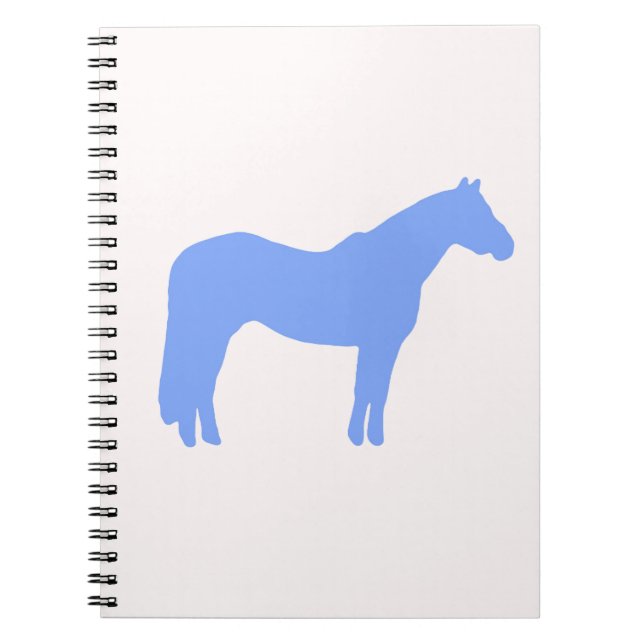 Horse Trainer Business Blue Simple and Modern Notebook (Front)