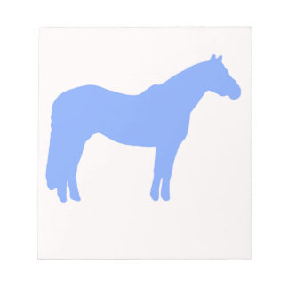 Horse Trainer Business Blue Simple and Modern Notepad