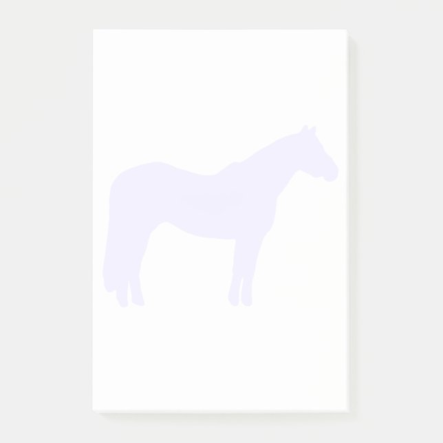 Horse Trainer Business Blue Simple and Modern Post-it Notes (Front)
