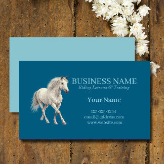 Horse Trainer Riding Lessons Business Card