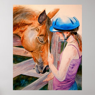 Horse Training The Love of Horses Canvass Print