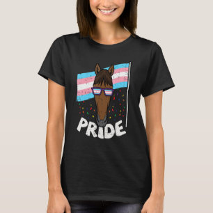 Horse Transgender Pride Sunglasses Flag Trans Tran T-Shirt