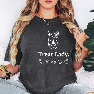 Horse Treat Lady Horse Lover Funny Carrot Cookie C T-Shirt
