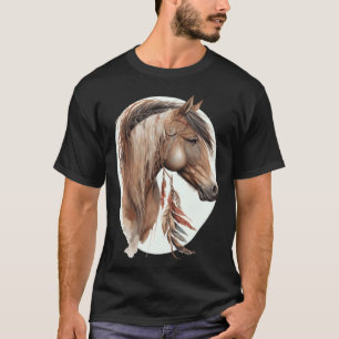 Horse Tribal Watercolor Horse Dream Catcher 1 T-Shirt
