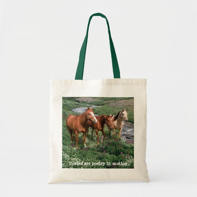Horse Trio Tote Bag (Front)