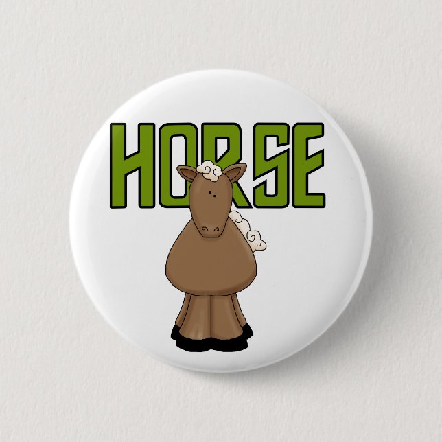 Horse Tshirts and Gifts 6 Cm Round Badge (Front)