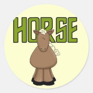 Horse Tshirts and Gifts Classic Round Sticker