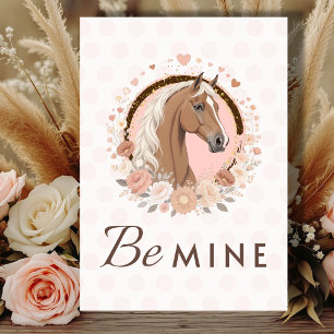 Horse Valentine Haflinger Holiday Card