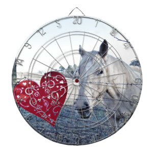 HORSE Valentine heart Dartboard