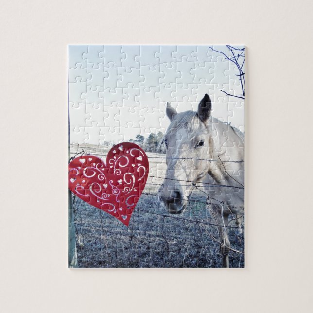 HORSE Valentine heart Jigsaw Puzzle (Vertical)