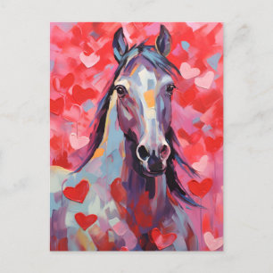 Horse Valentine's Day Postcard