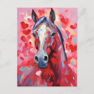 Horse Valentine's Day  Postcard