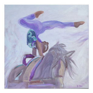 Horse Vaulting Poster