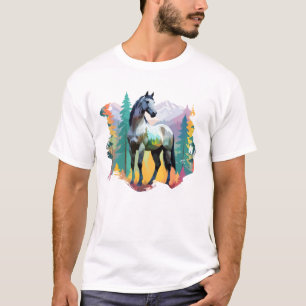 Horse Vector Art Animal In The Majestic Nature T-Shirt