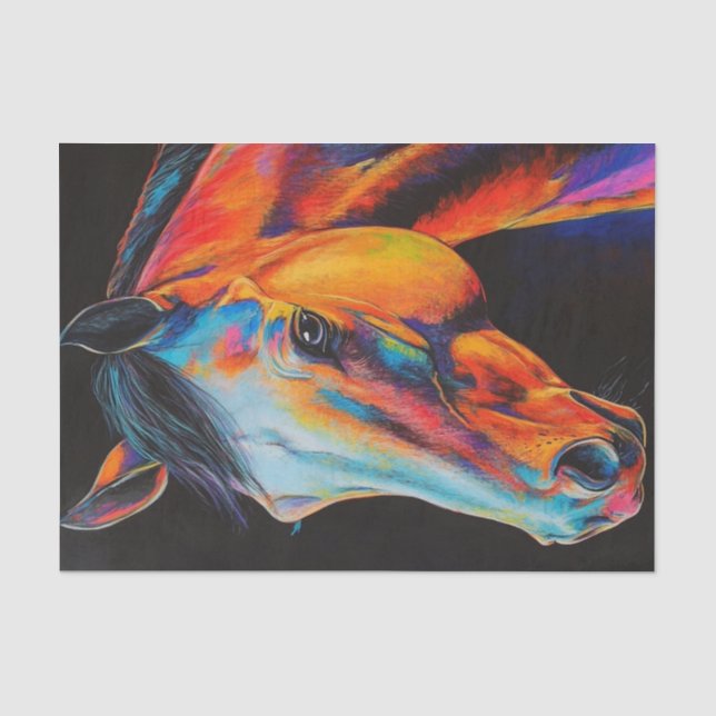Horse Vibes4 Tissue Paper (Front)