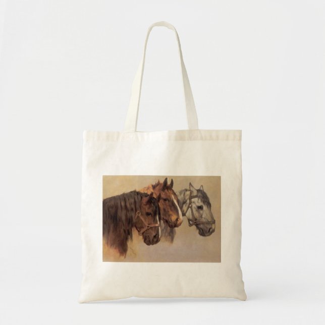 Horse Vintage Tote Bag (Front)