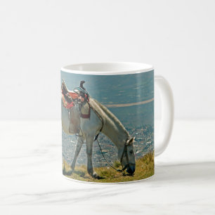 Horse & volcano, Quito, Ecuador Coffee Mug