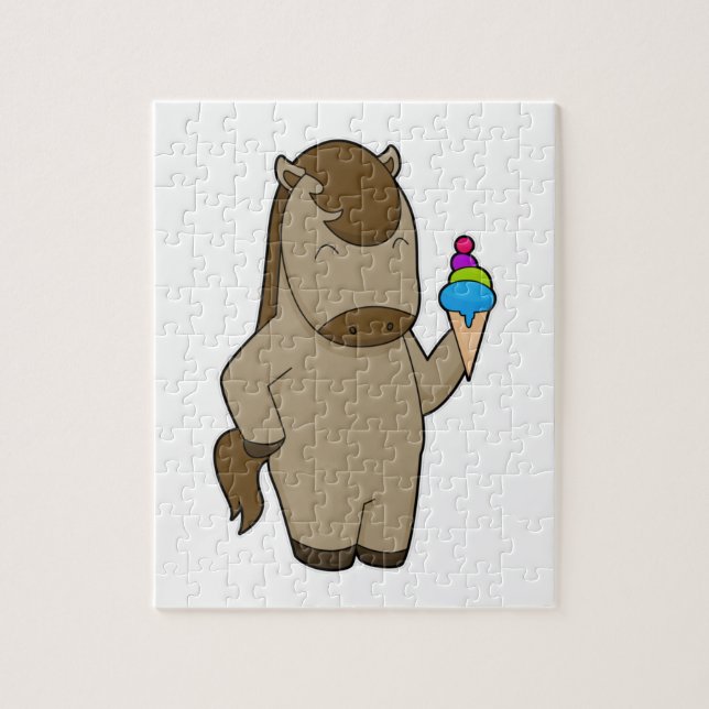 Horse Waffle ice cream Jigsaw Puzzle (Vertical)