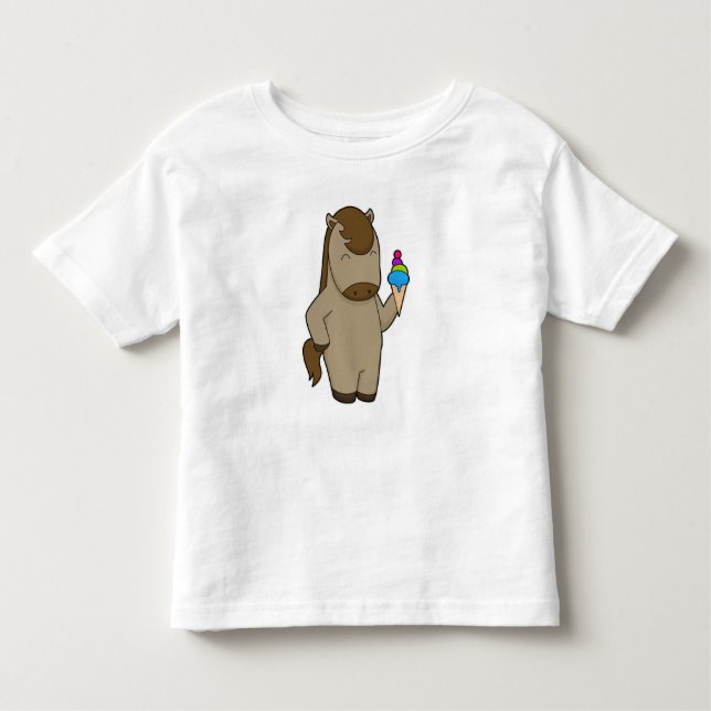 Horse Waffle ice cream Toddler T-Shirt (Front)