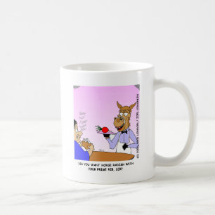 Horse Waiters Funny Cartoon Tees & Gifts Coffee Mug