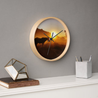 Horse wall clock