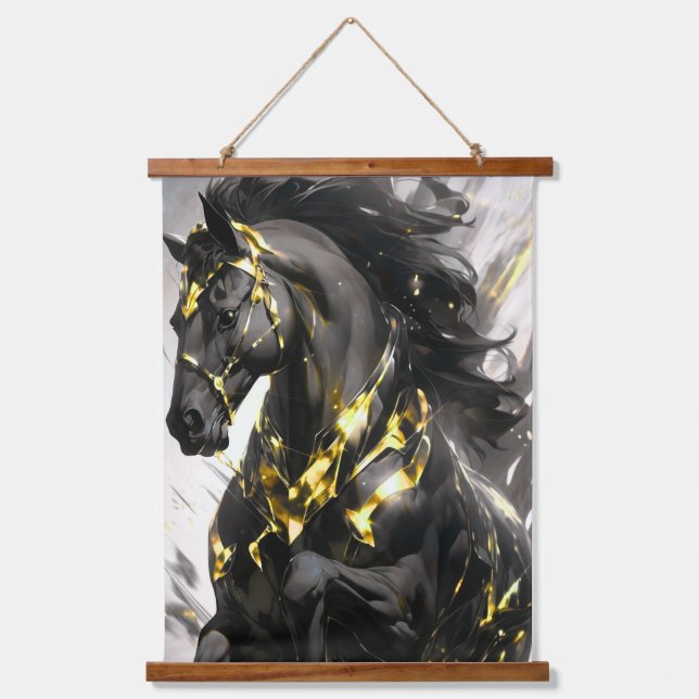  horse wall hanging tapestry animals horses (Front)