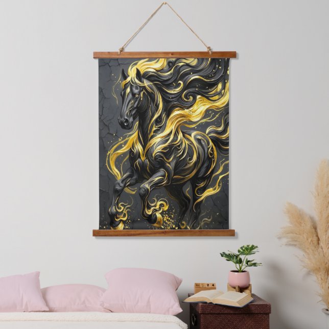  horse wall hanging tapestry animals horses (Bedroom)