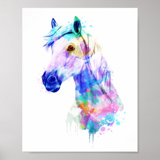 Horse watercolor, Horse Painting, Horse art Print