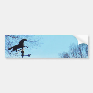 Horse Weather Vane Blue Sky Bumper Sticker