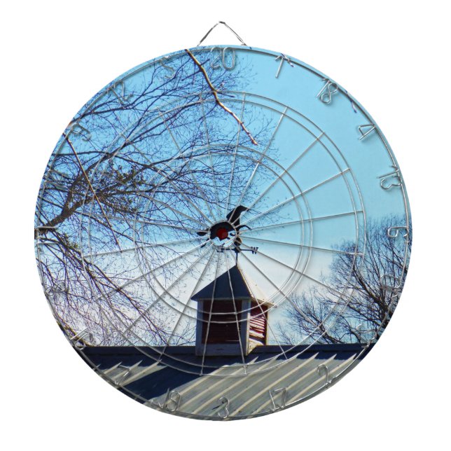 Horse Weather Vane Blue Sky Dartboard (Front)