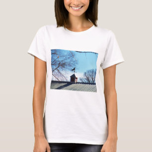 Horse Weather Vane Blue Sky T-Shirt