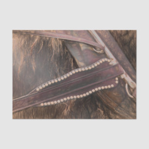 Horse Western Brown Vintage Rustic Decoupage Tissue Paper