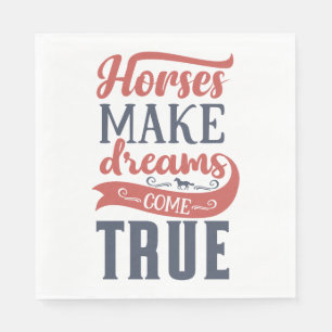 Horse Western Country Cowboy Equestrian Cowgirl Napkin