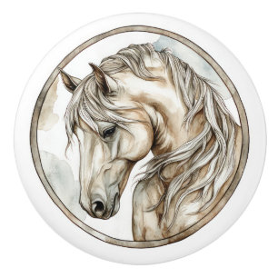 Horse Wild Tame and Timeless Collection Ceramic Knob