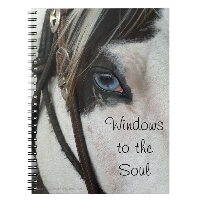 Horse Windows To The Soul Notebook or Journal (Front)