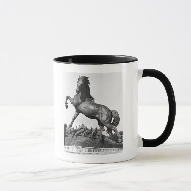 Horse with a harrow mug (Right)