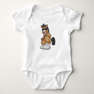 Horse with big Shoes Baby Bodysuit