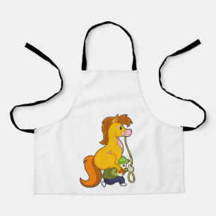 Horse with Boy.PNG Apron