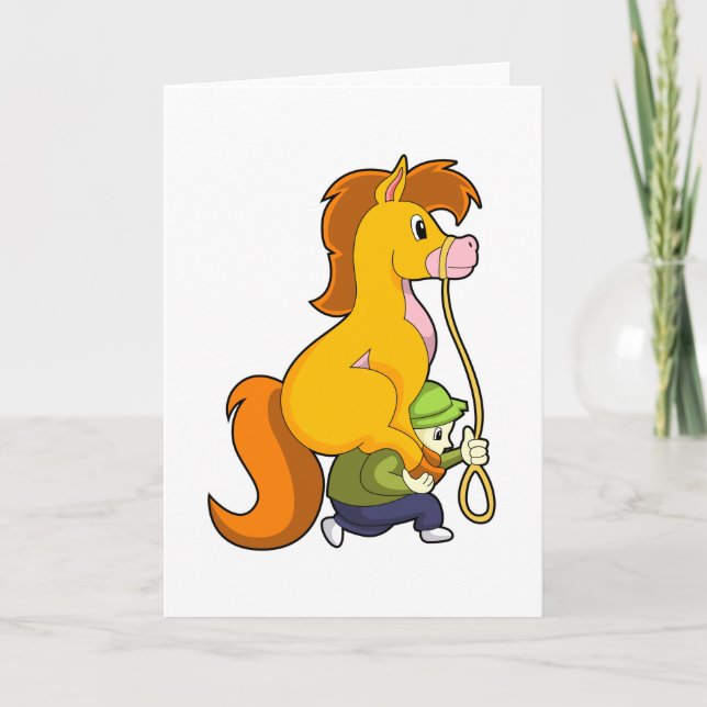 Horse with Boy.PNG Card (Front)
