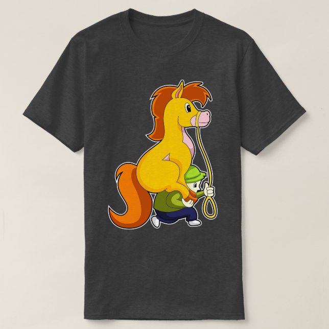 Horse with Boy T-Shirt (Design Front)